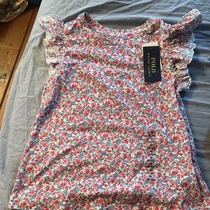 NWT Polo Ralph Lauren Girls floral Shirt - size 8/10